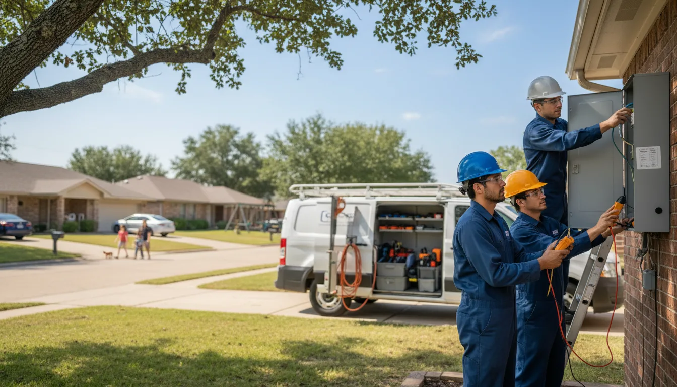 Certified electrician providing emergency electrical services in Central City, PA